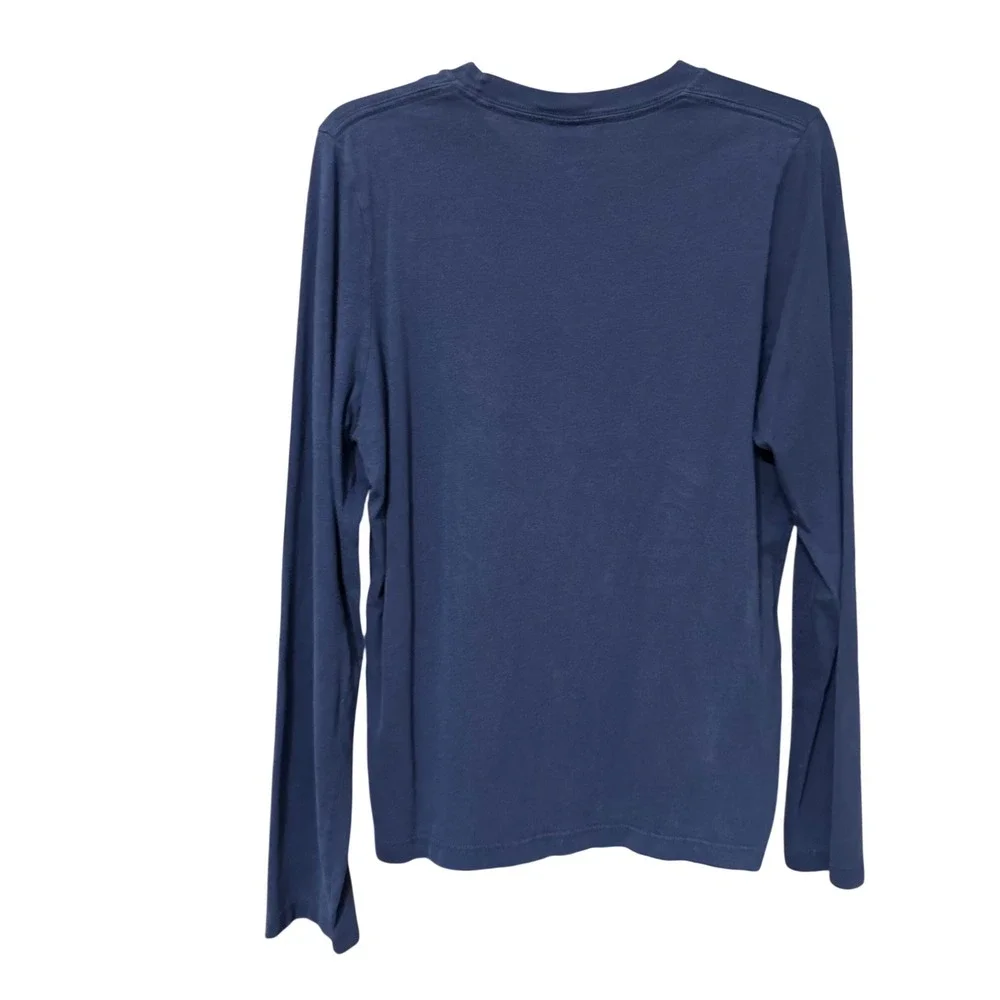 Hollister California Surfing Long Sleeve T Shirt Navy Blue Graphic Mens Sz L Y2K - Picture 2 of 4